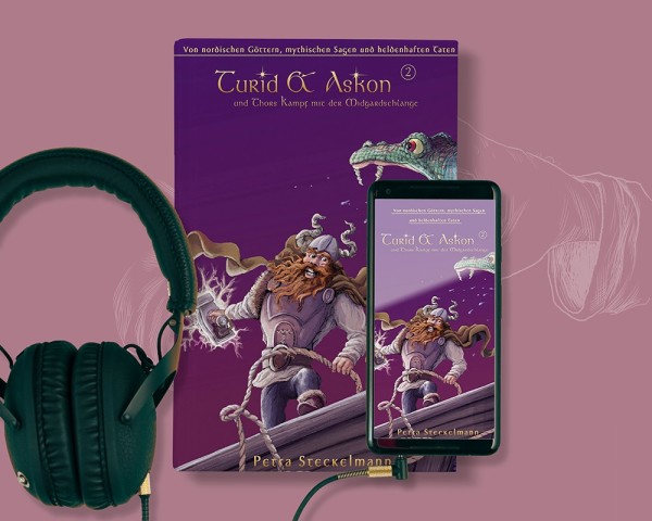 Buch + MP3 Hörbuch Turid & Askon und Thors kampf mit der Midgardschlange